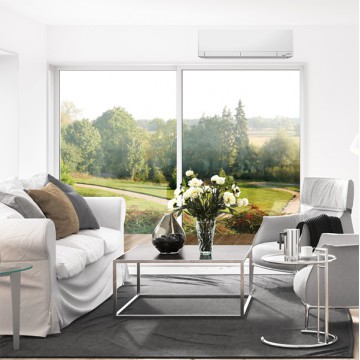 Mitsubishi varmepumpe Supreme 25 showroom