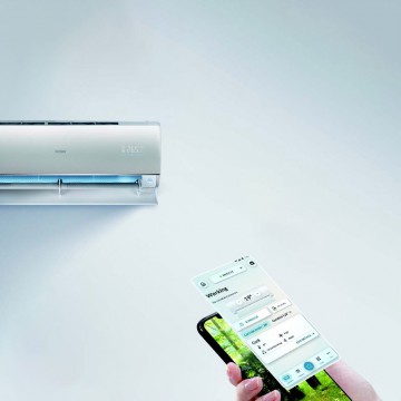 Haier Split Jade AS25 varmepumpe  mobilstyring