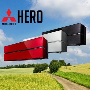 Mitsubishi LN25-HERO Varmepumpe - i flere farver