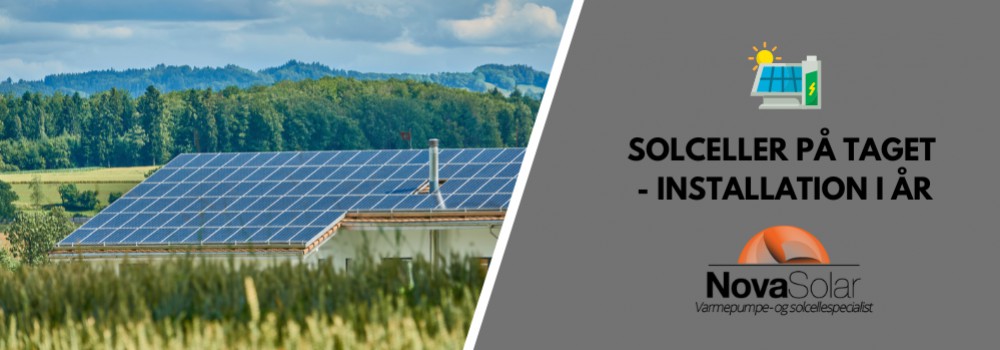 Solceller på taget - Nye installationer i 2024 fra NovaSolar