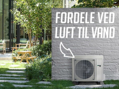 7 gode fordele ved luft til vand varmepumper