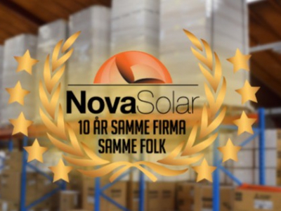 10 års jubilæum - NovaSolar